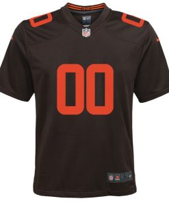 Alternative view of Cleveland Browns Nike Youth Alternate Custom Game Jersey - Brown