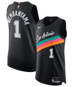 Victor Wembanyama San Antonio Spurs Nike Unisex 2025/26 Authentic Jersey - City Edition - Black