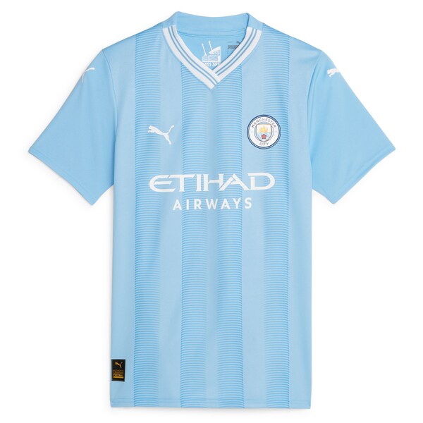 Juli¨¢n ¨¢lvarez Manchester City Puma Women's 2023/24 Home Replica Player Jersey - Sky Blue - Image 2