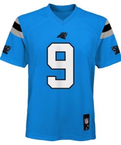 Alternative view of Bryce Young Carolina Panthers Youth Replica Player Jersey - Blue