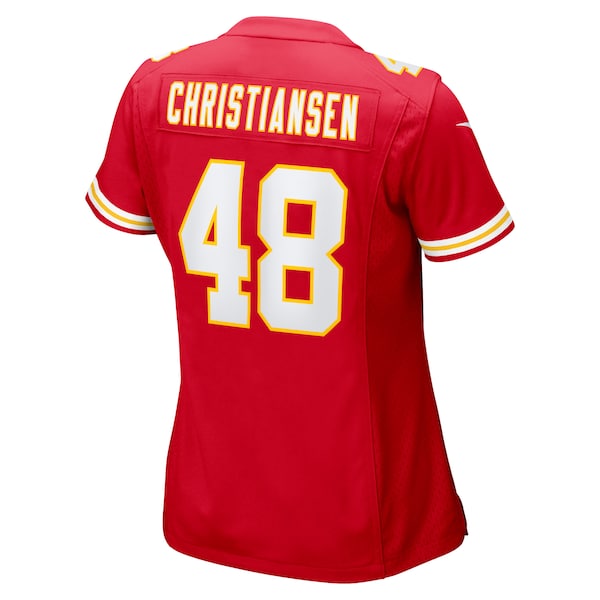 Cole Christiansen Kansas City Chiefs Nike Women's Game Player Jersey - Red - Image 3