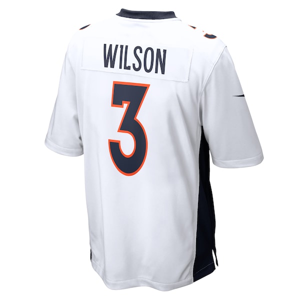 Russell Wilson Denver Broncos Nike Game Jersey - White/Navy/Orange - Image 4