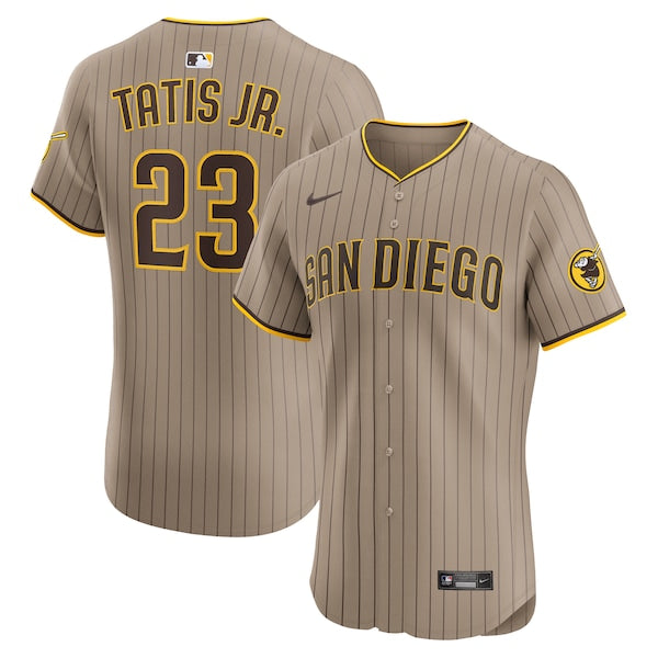 Fernando Tatis Jr. San Diego Padres Nike Alternate Elite Jersey - Sand/White