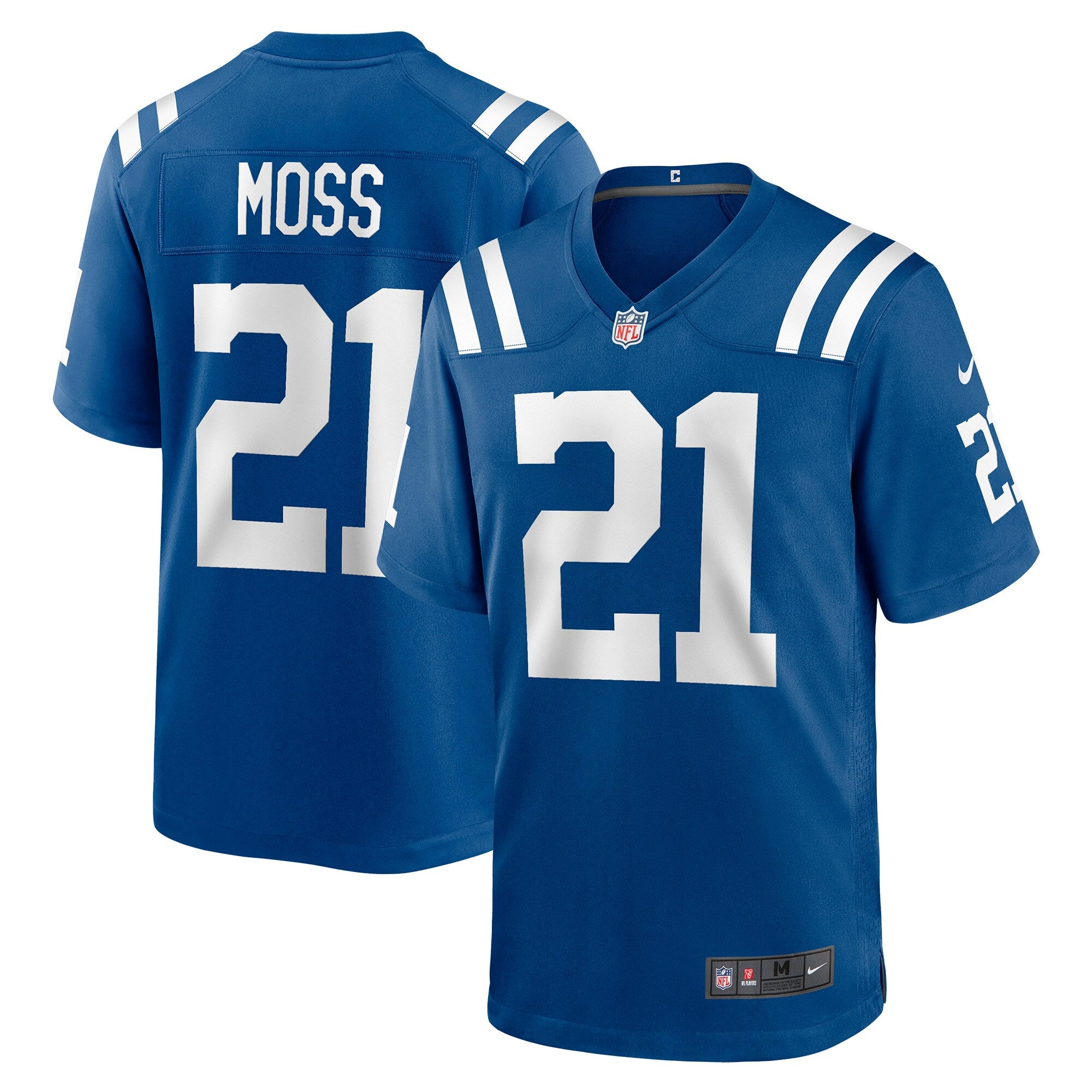 Zack Moss Indianapolis Colts Nike Indiana Nights Alternate Game Jersey - Royal/Royal - Image 6