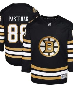 David Pastrnak Boston Bruins Youth Home Premier Player Jersey - Black