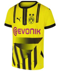 Alternative view of Borussia Dortmund Puma Youth 2024/25 Cup Replica Jersey - Yellow