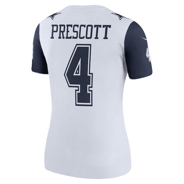 Dak Prescott Dallas Cowboys Nike Women's Color Rush Legend Player Jersey - White/Navy - Image 4
