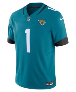 Alternative view of Travis Etienne Jacksonville Jaguars Nike Vapor F.U.S.E. Limited Jersey - Teal