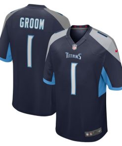 Number 1 Groom Tennessee Titans Nike Game Jersey - Navy