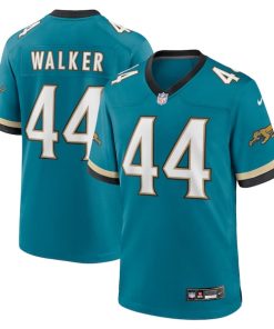 Travon Walker Jacksonville Jaguars Nike Prowler Throwback Player Game Jersey - Teal