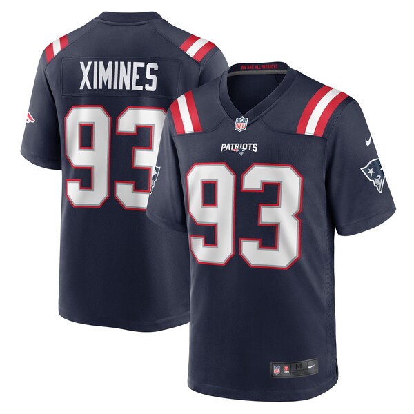 Oshane Ximines New England Patriots Nike Game Jersey - Navy