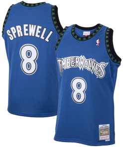 Latrell Sprewell Minnesota Timberwolves 2001/02 Hardwood Classics Swingman Jersey - Blue
