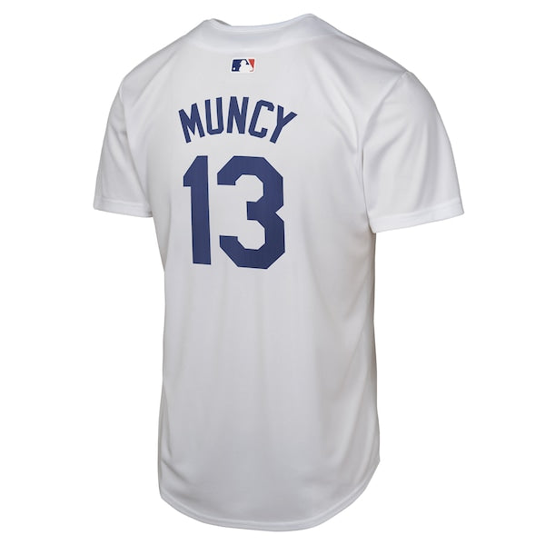 Max Muncy Los Angeles Dodgers Nike Youth Home Player Game Jersey - White - Image 3