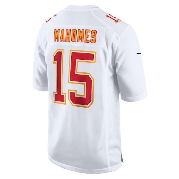 Patrick Mahomes Kansas City Chiefs Nike Super Bowl LIX Fashion Game Jersey - Tundra White/Black - Image 4