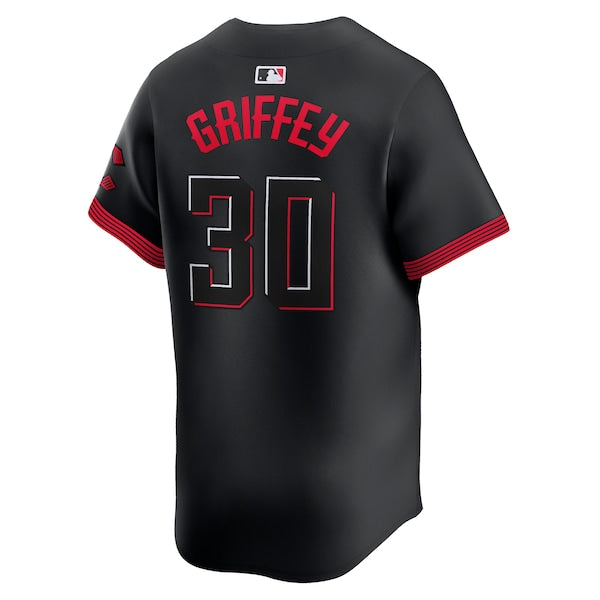 Ken Griffey Jr. Cincinnati Reds Nike City Connect Limited Player Jersey - Black - Image 3