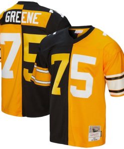 Joe Greene Pittsburgh Steelers 1976 Split Legacy Replica Jersey - Black/Gold