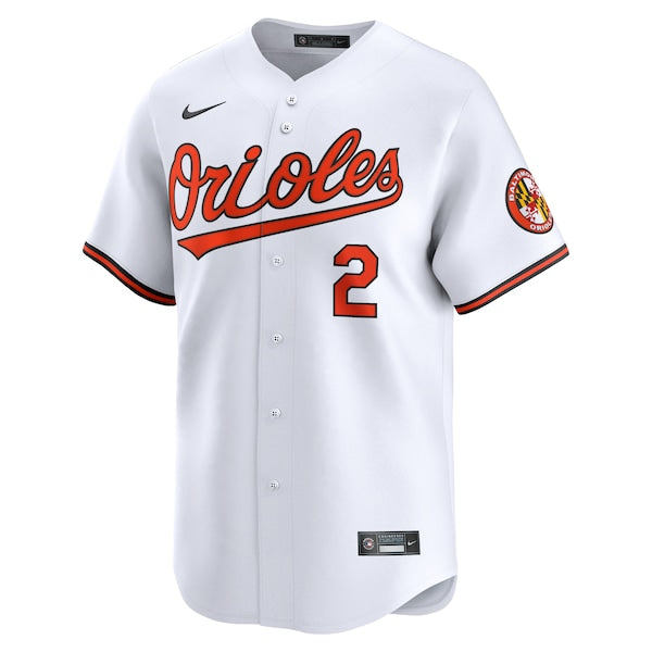 Gunnar Henderson Baltimore Orioles Nike Home Limited Player Jersey - White - Image 2