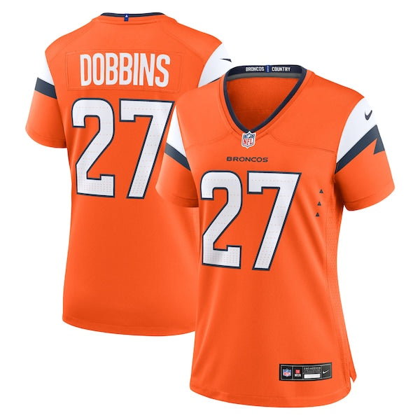 J.K. Dobbins Denver Broncos Nike Women's Team Game Jersey - Orange