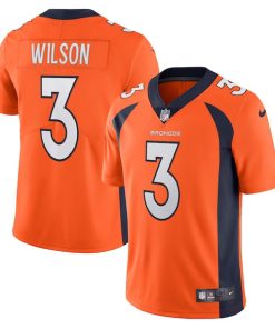 Russell Wilson Denver Broncos Nike Team Vapor Limited Jersey - Orange/Navy