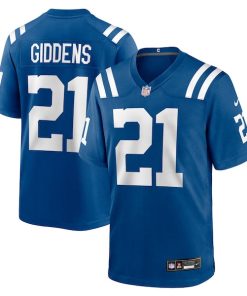 DJ Giddens Indianapolis Colts Nike Team Game Jersey -  Royal