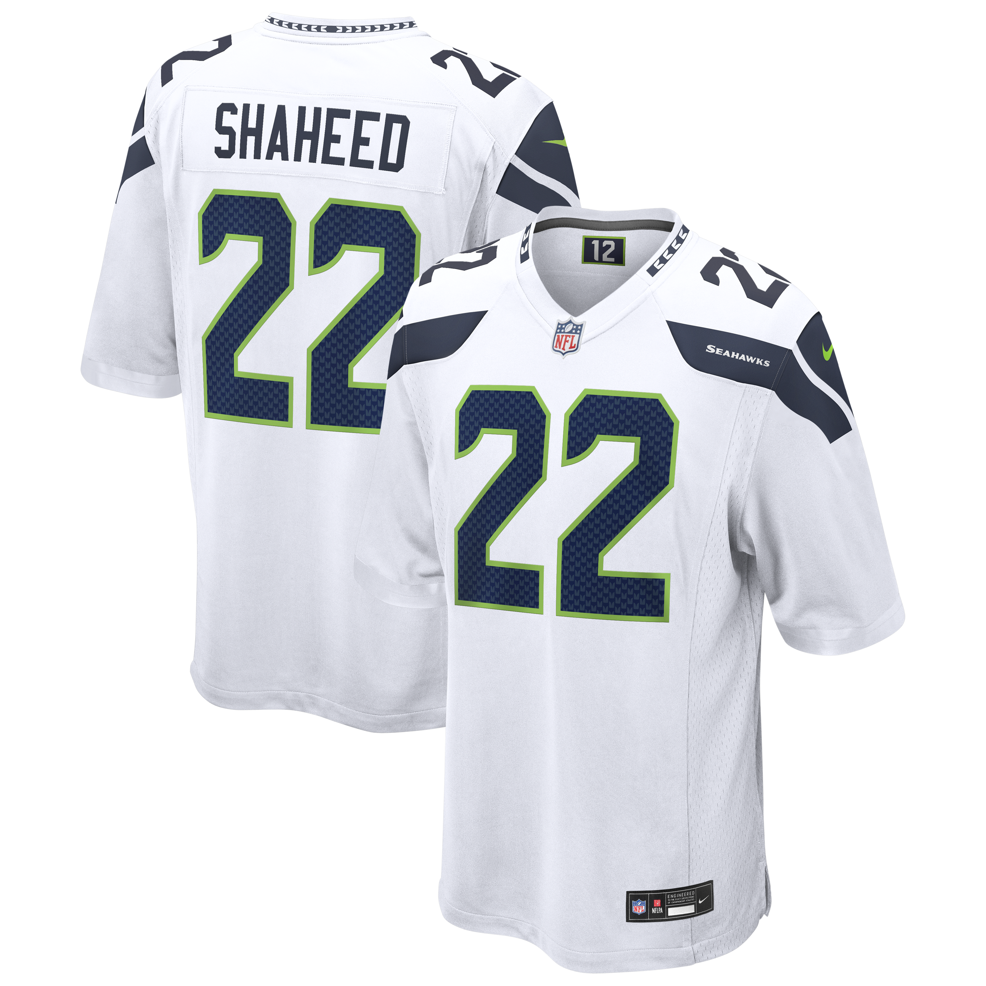 Rashid Shaheed Seattle Seahawks Nike Alternate Game Jersey - Royal/College Navy/White - Image 6