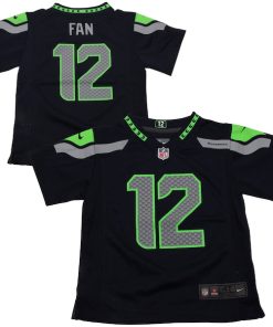 12th Fan Seattle Seahawks Nike Toddler Game Jersey - Navy