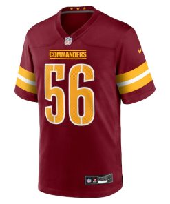 Alternative view of Kain Medrano Washington Commanders Nike Team Game Jersey -  Burgundy