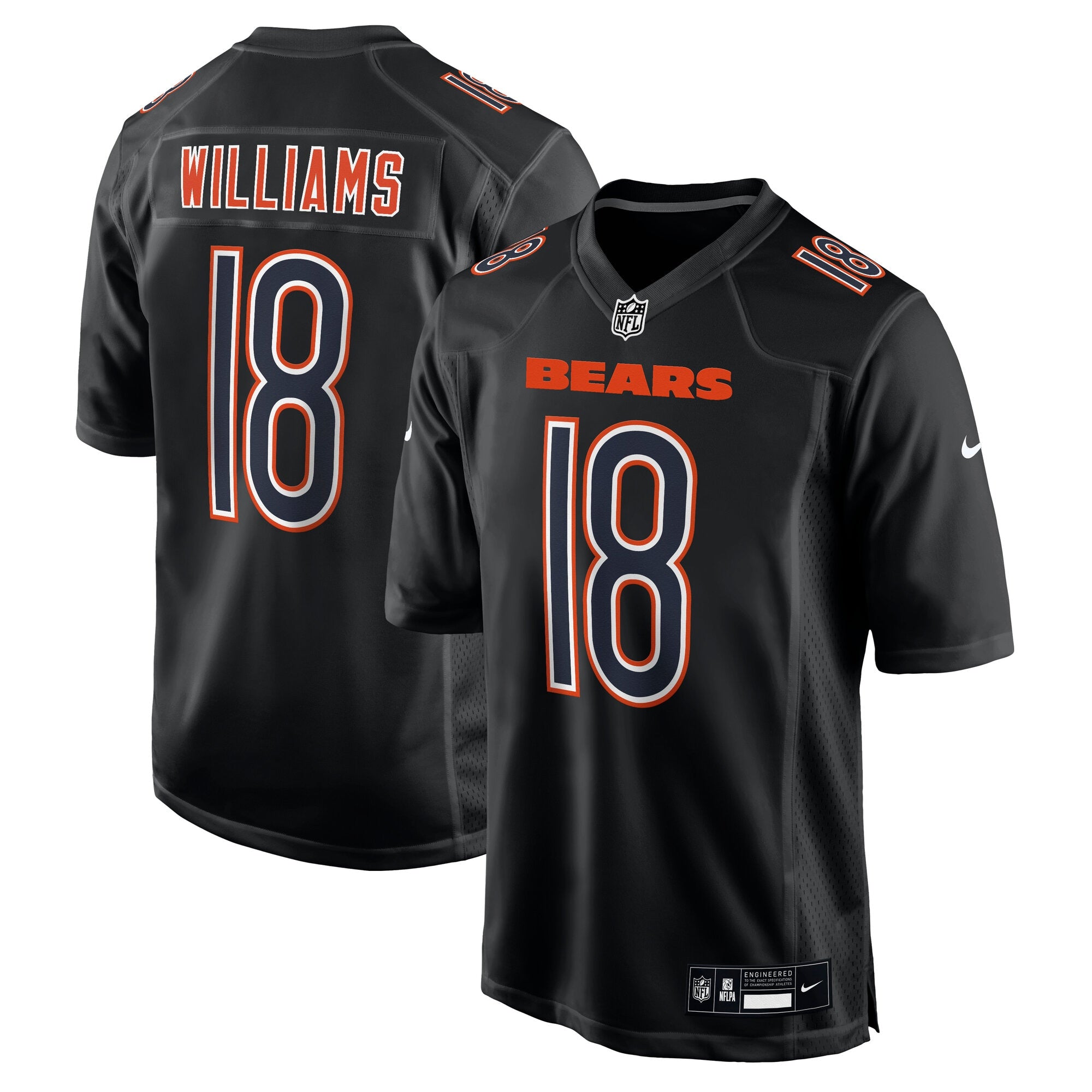 Caleb Williams Chicago Bears Nike Fashion Jersey - Tundra White/Black - Image 5