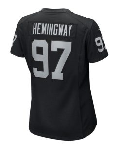 Alternative view of Tonka Hemingway Las Vegas Raiders Nike Women's Team Game Jersey -  Black