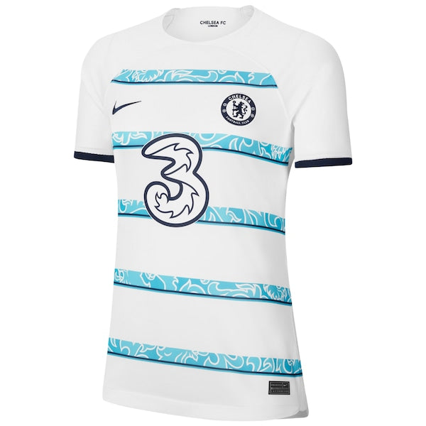 Chelsea Nike Women's 2022/23 Away Breathe Stadium Custom Replica Jersey - White - Image 2