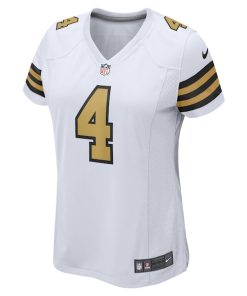 Alternative view of Derek Carr New Orleans Saints Nike Women's Alternate Game Jersey -  White