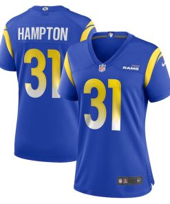 Nick Hampton Los Angeles Rams Nike Women's Home Game Jersey - Royal