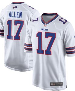 Alternative view of Josh Allen Buffalo Bills Nike Game Player Jersey - White/Red/Royal