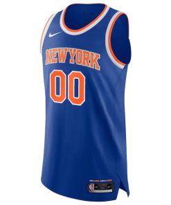Alternative view of New York Knicks Nike Authentic Custom Jersey - Icon Edition - Blue