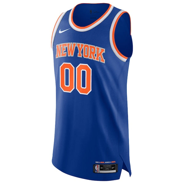 New York Knicks Nike Authentic Custom Jersey - Icon Edition - Blue - Image 2