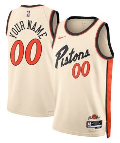 Detroit Pistons Nike Unisex 2024/25 Custom Swingman Jersey - City Edition - White