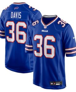 Caden Davis Buffalo Bills Nike Team Game Jersey -  Royal