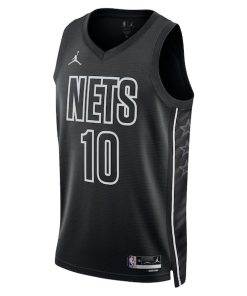 Alternative view of Ben Simmons Brooklyn Nets Jordan Brand Unisex Swingman Jersey - Statement Edition - Black