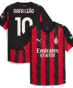 Rafael Le?o AC Milan Puma 2025/26 Home Authentic Player Jersey - Red