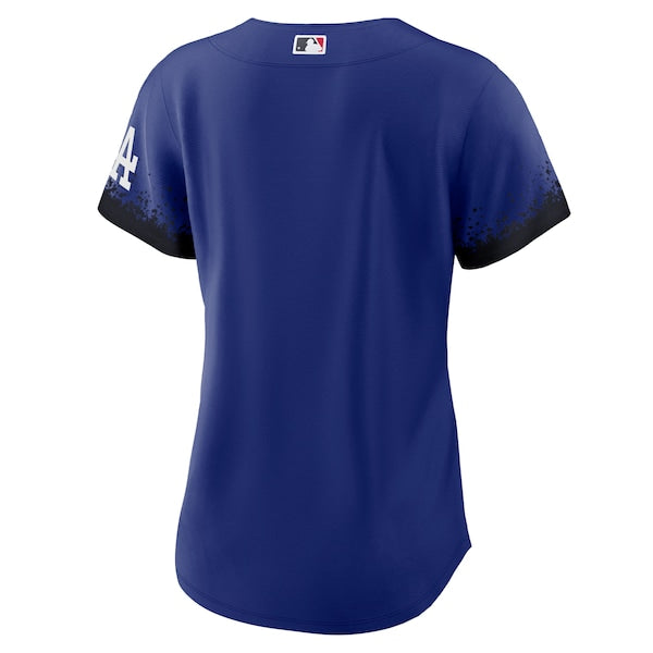 Los Angeles Dodgers Nike Women's City Connect Replica Jersey - Royal - Image 3
