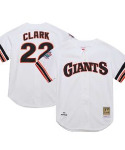 Alternative view of Will Clark San Francisco Giants Cooperstown Collection 1989 Authentic Jersey - White