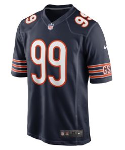 Alternative view of Gervon Dexter Sr Chicago Bears Nike Team Game Jersey -  Navy
