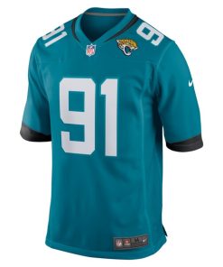Alternative view of Dawuane Smoot Jacksonville Jaguars Nike Game Jersey - Teal