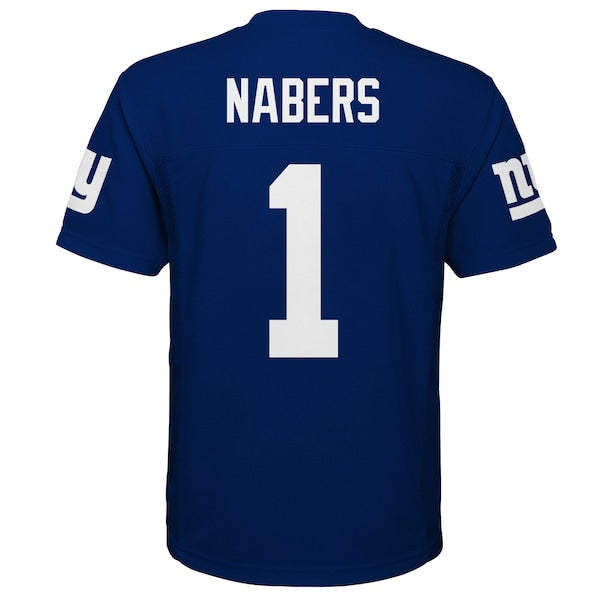 Malik Nabers New York Giants Youth Replica Player Jersey - Royal - Image 3