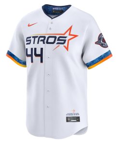 Alternative view of Yordan Alvarez Houston Astros Nike 2025 City Connect Limited Player Jersey - White
