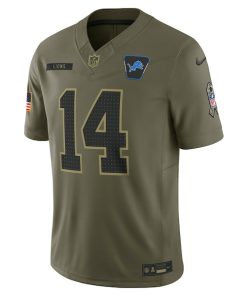 Alternative view of Amon-Ra St. Brown Detroit Lions Nike 2025 Salute to Service Limited Jersey - Olive
