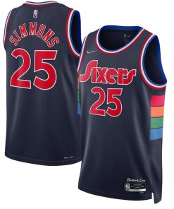 Ben Simmons Philadelphia 76ers Nike 2021/22 Swingman Jersey - City Edition - Navy