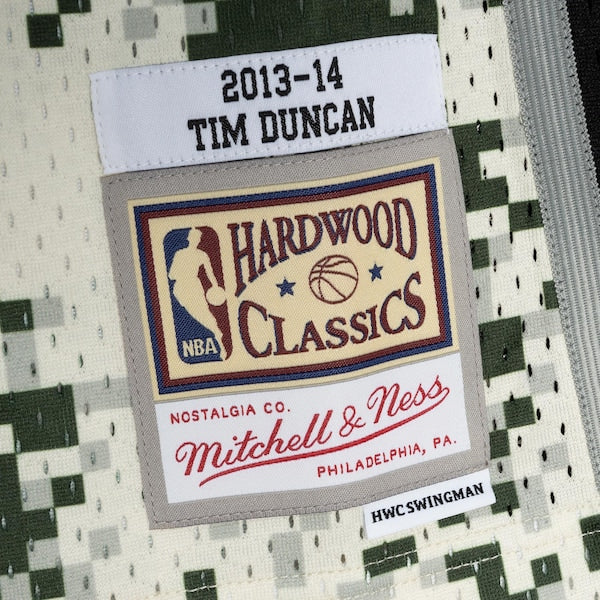 Tim Duncan San Antonio Spurs 2013/14 Swingman Jersey - Camo - Image 5