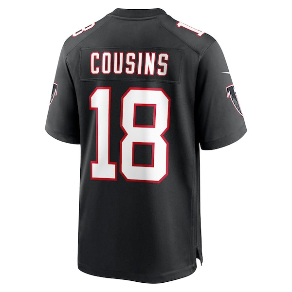 Kirk Cousins Atlanta Falcons Nike Alternate Game Player Jersey - Black/White - Image 6