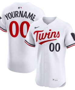 Minnesota Twins Nike Home Elite Custom Jersey - White